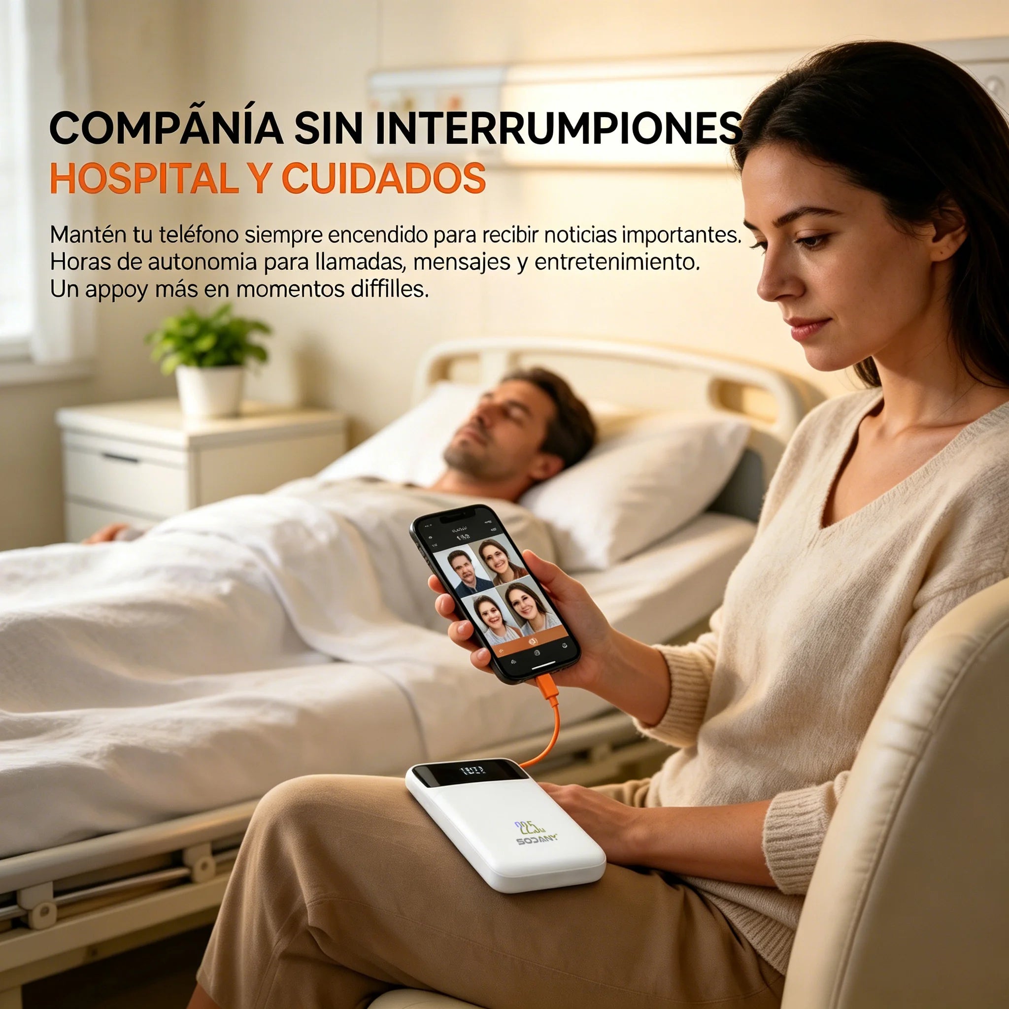 Power Bank 20000mAh 22.5W — 4 Cabos Integrados