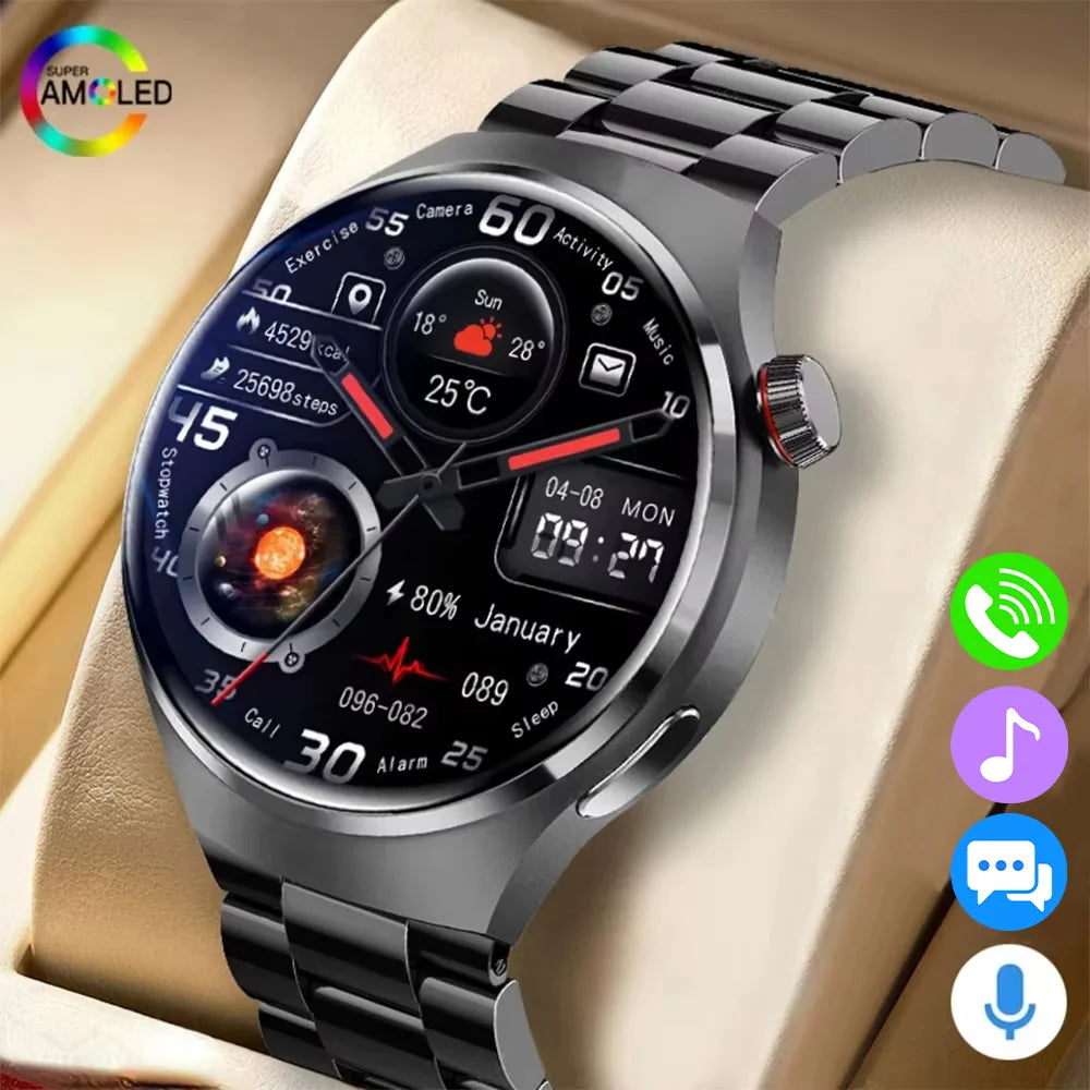 Smartwatch Masculino G.L Wear 2025 — HD, Bluetooth e Monitor de Saúde