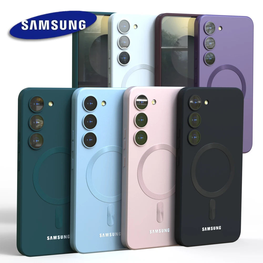 Capa Silicone Magnética MagSafe para Samsung Galaxy