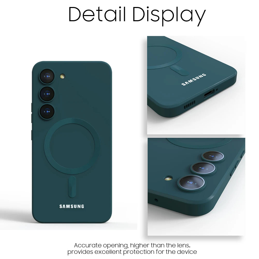 Capa Silicone Magnética MagSafe para Samsung Galaxy
