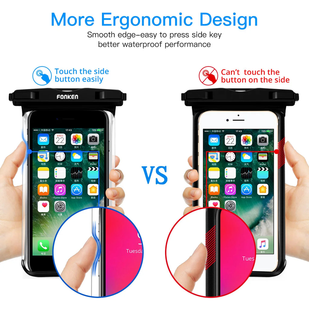 Saco Impermeável Universal para Telemóvel — iPhone, Samsung, Xiaomi, Huawei
