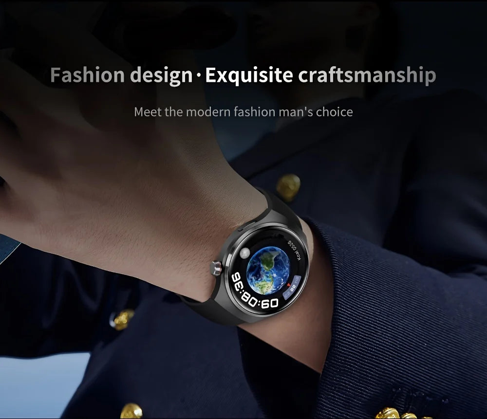 Smartwatch Masculino G.L Wear 2025 — HD, Bluetooth e Monitor de Saúde