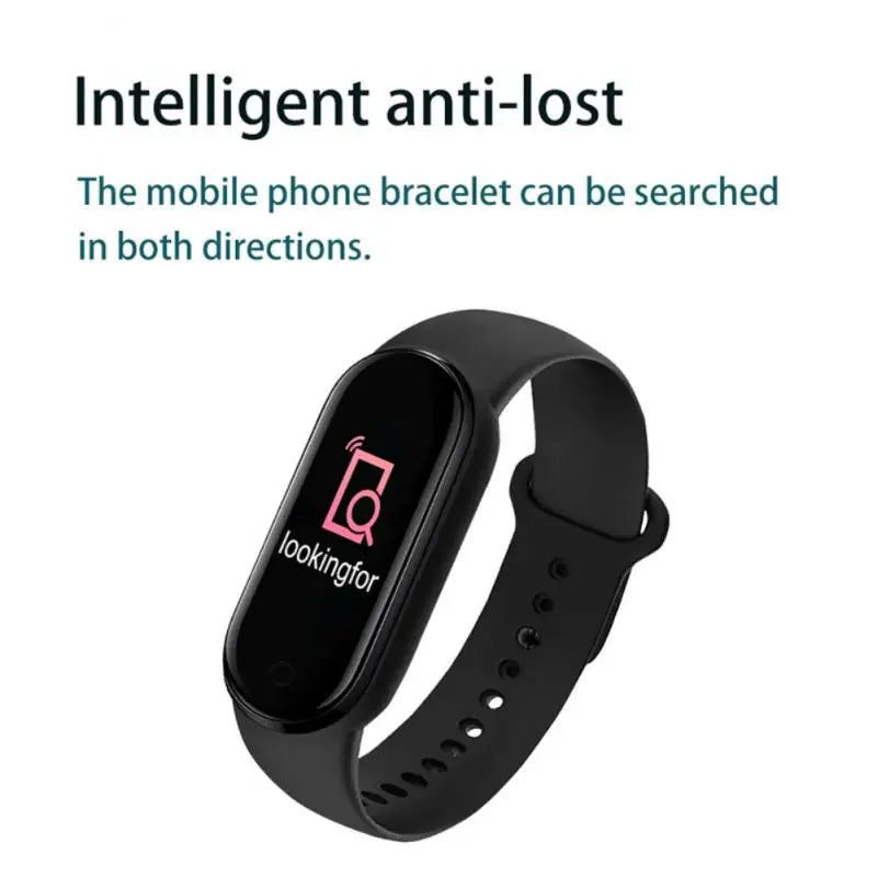 Smartwatch M6 — Pulseira Fitness com Monitor Cardíaco e Tensão Arterial