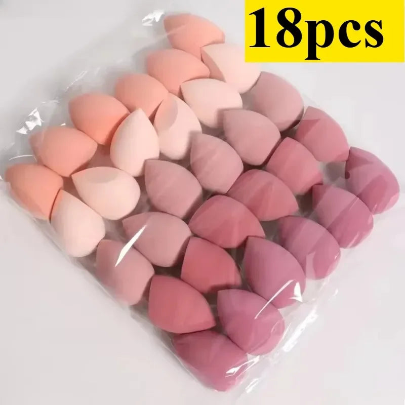 Set de Esponjas de Maquilhagem — Uso Seco e Húmido para Base e Pó | 4/7/18 peças