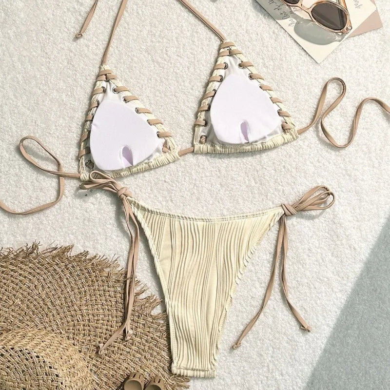 Bikini Brasileiro Sexy 2025 — Conjunto Duas Peças para Praia e Piscina