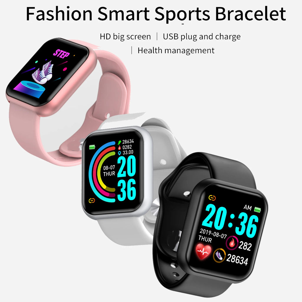 Smartwatch Unissexo — Bluetooth, Música, Fitness e Monitor de Sono