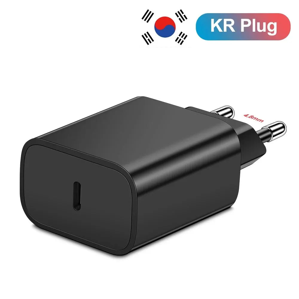 Carregador Rápido 20W USB-C — iPhone, Samsung e Xiaomi