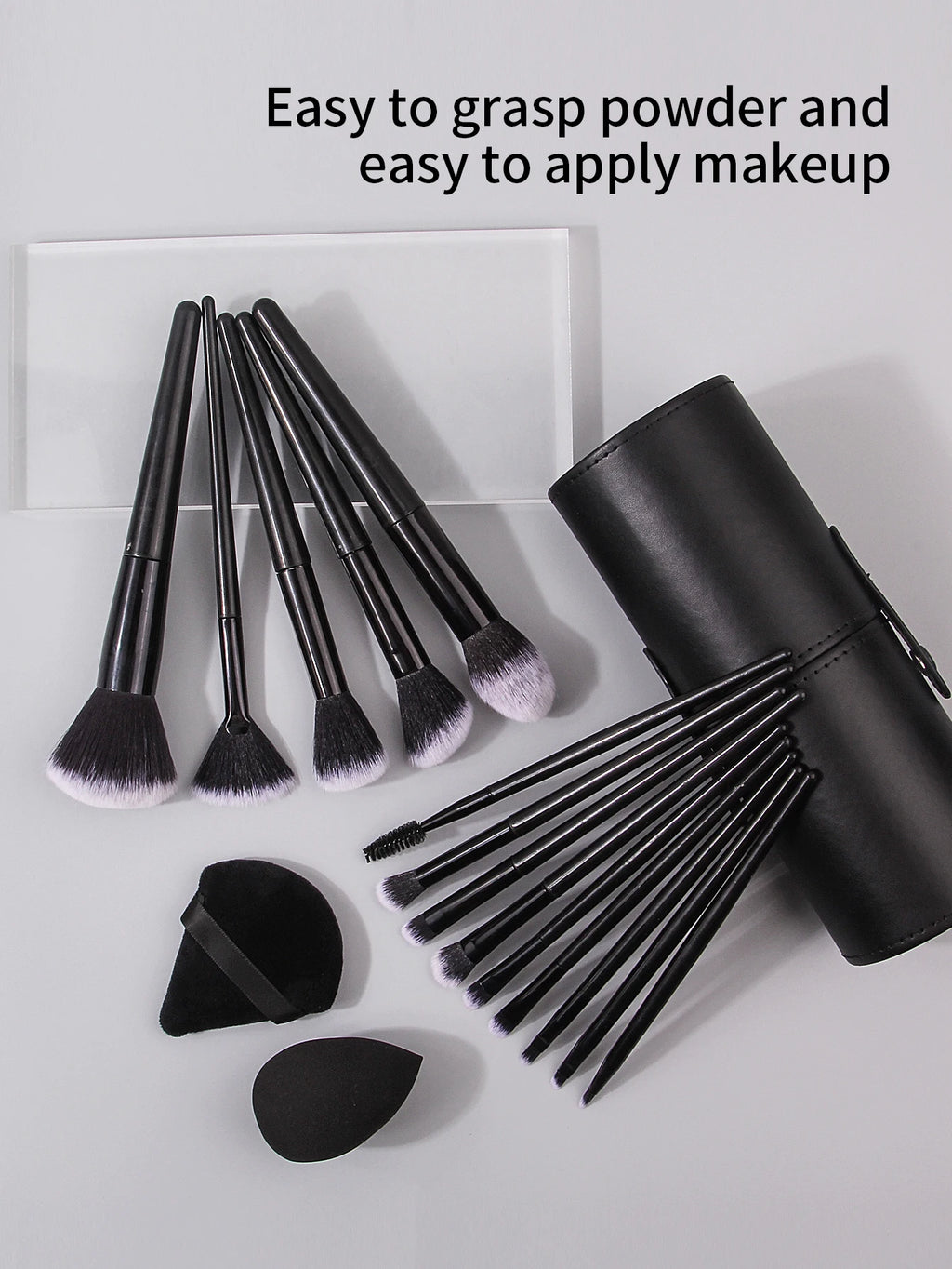 Set de Pincéis de Maquilhagem Profissional — Super Suaves para Olhos e Rosto
