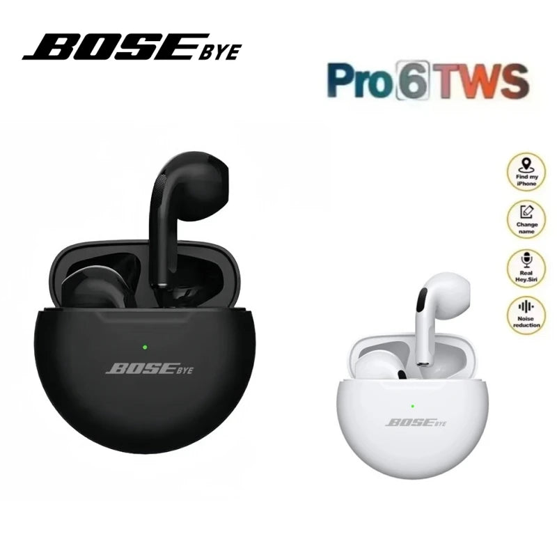Earbuds TWS 9D HiFi — Sem Fios para iPhone e Android