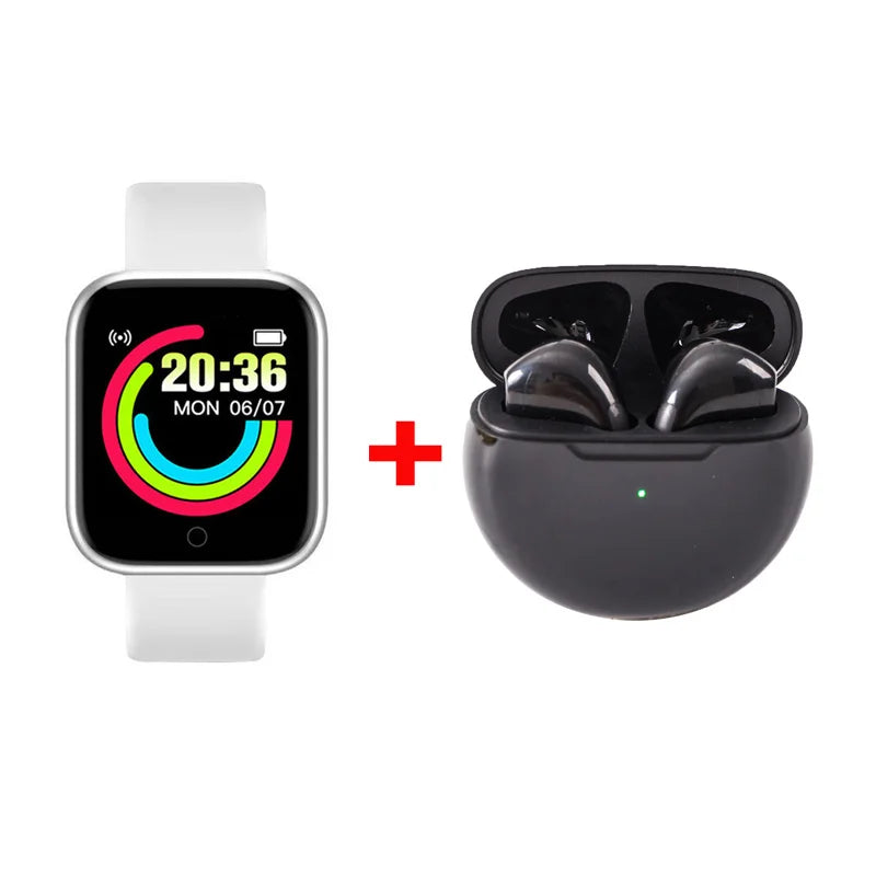 Smartwatch D20 Y68 Pro6 — Fitness, Podómetro e Monitor de Atividade