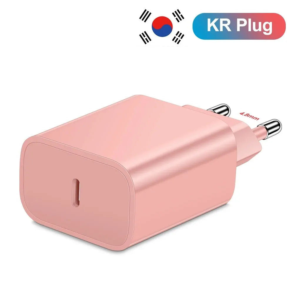 Carregador Rápido 20W USB-C — iPhone, Samsung e Xiaomi