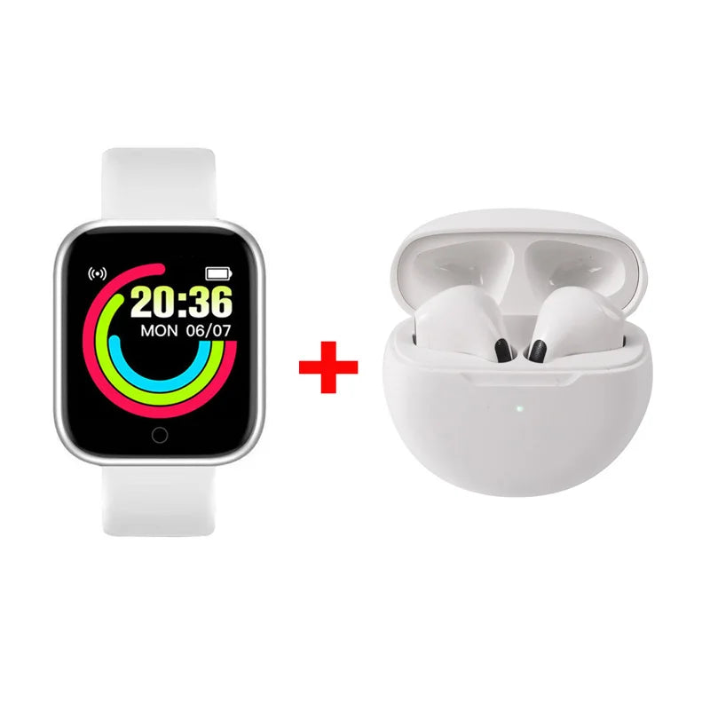 Smartwatch D20 Y68 Pro6 — Fitness, Podómetro e Monitor de Atividade