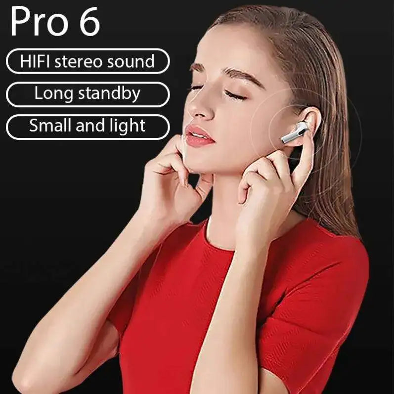 Earbuds TWS 9D HiFi — Sem Fios para iPhone e Android