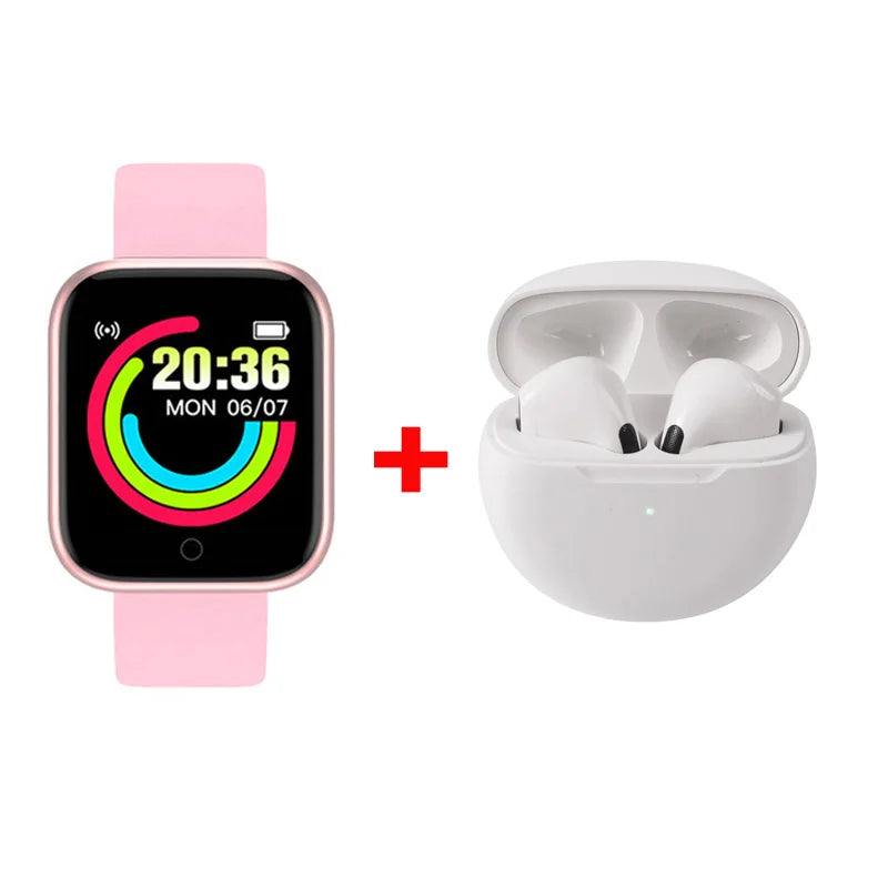 Smartwatch D20 Y68 Pro6 — Fitness, Podómetro e Monitor de Atividade