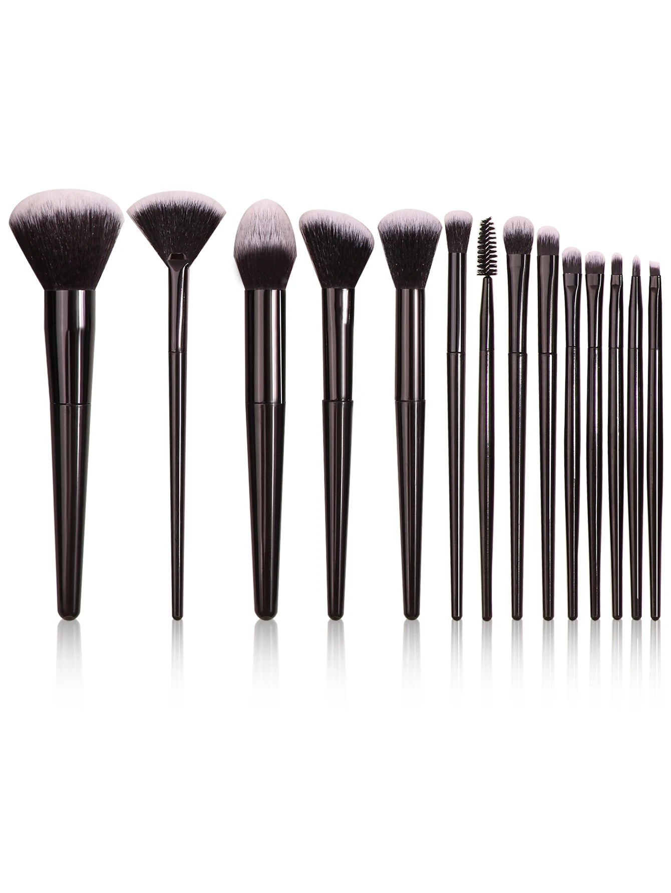 Set de Pincéis de Maquilhagem Profissional — Super Suaves para Olhos e Rosto