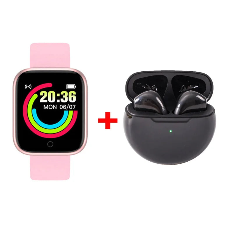 Smartwatch D20 Y68 Pro6 — Fitness, Podómetro e Monitor de Atividade