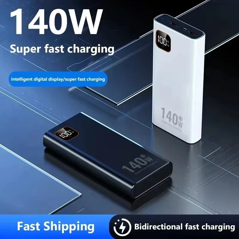 Lenovo Power Bank 200000mAh 140W — Carregamento Ultra Rápido