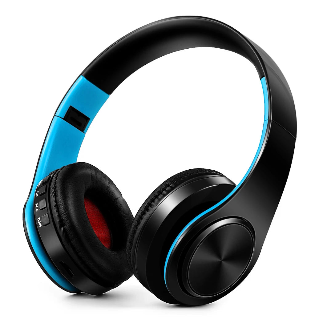 Auscultadores Bluetooth Estéreo Dourados — com Microfone