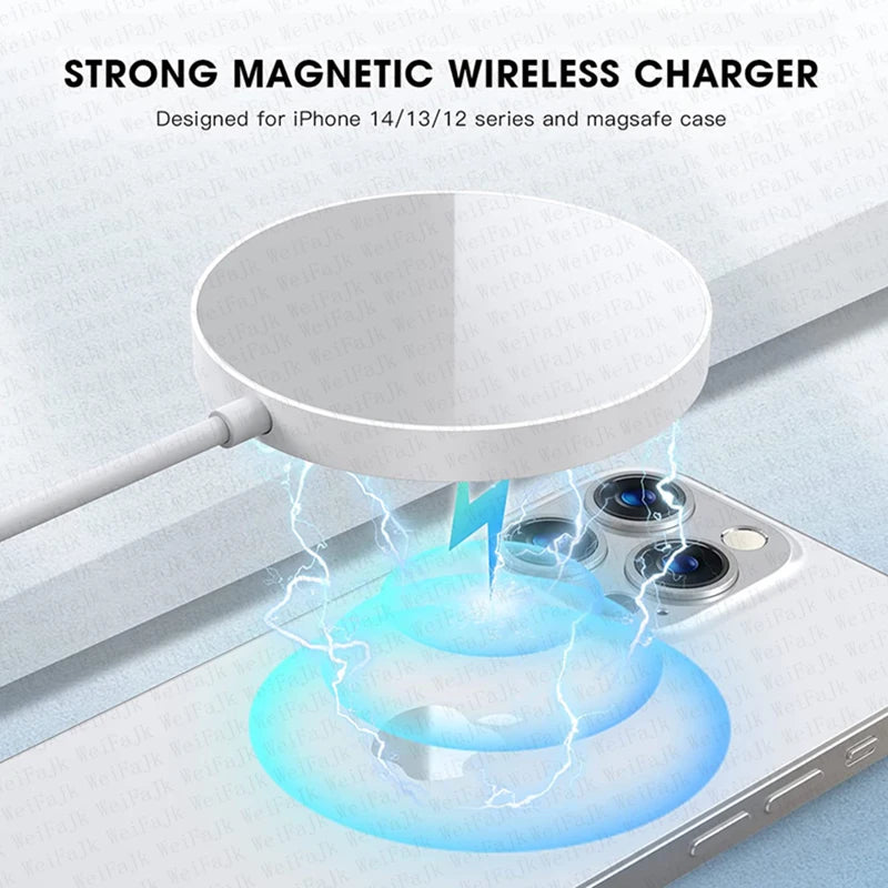Carregador Sem Fios MagSafe 30W — iPhone 12 ao 16 e AirPods