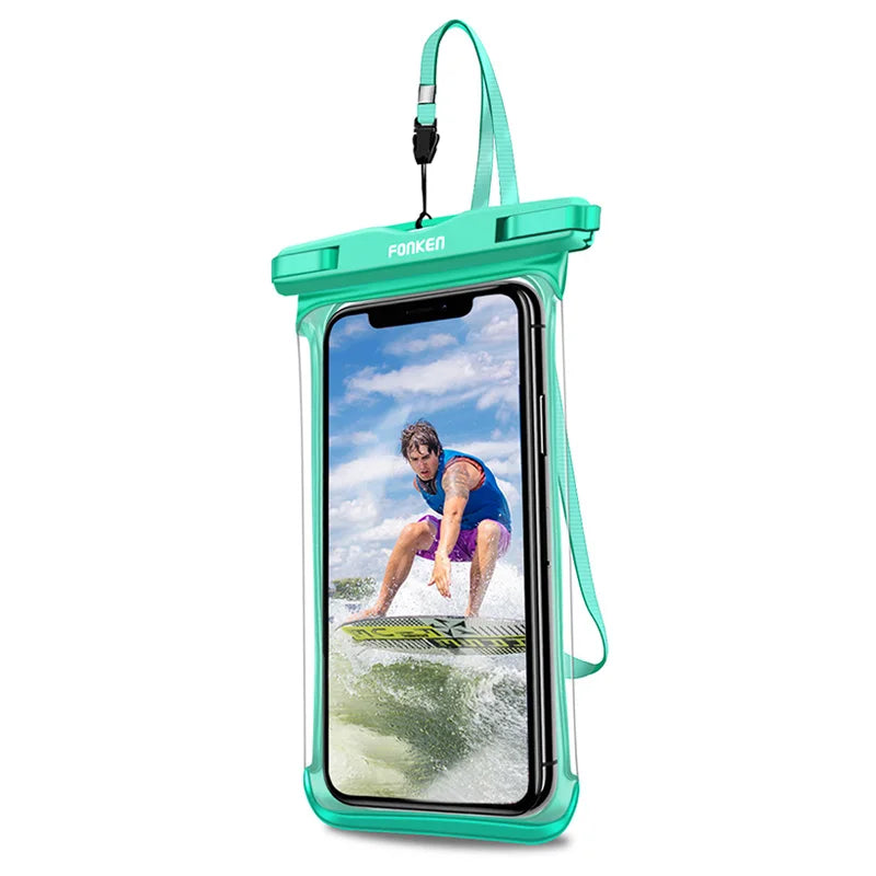 Saco Impermeável Universal para Telemóvel — iPhone, Samsung, Xiaomi, Huawei