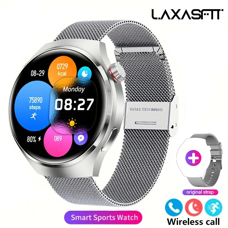 Smartwatch Masculino G.L Wear 2025 — HD, Bluetooth e Monitor de Saúde