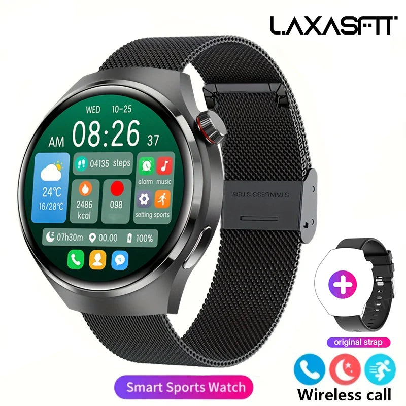 Smartwatch Masculino G.L Wear 2025 — HD, Bluetooth e Monitor de Saúde