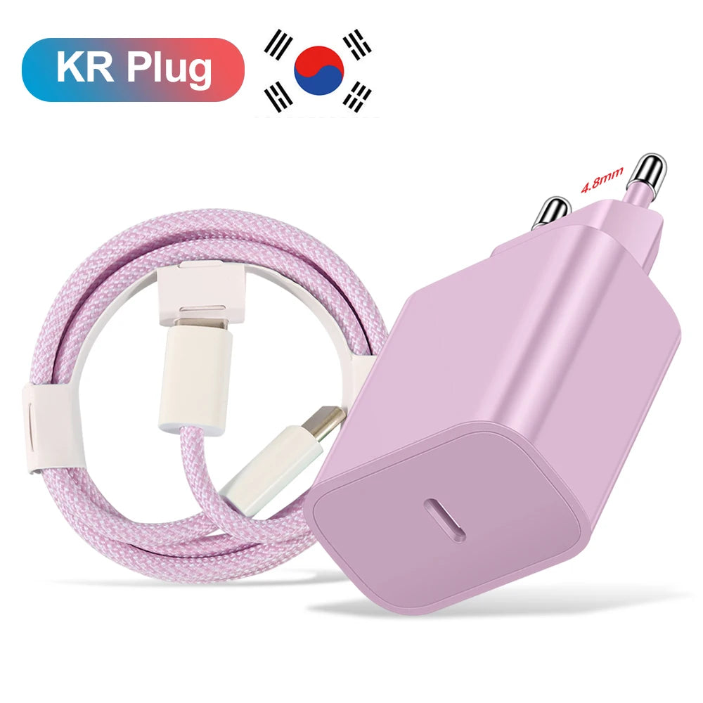 Carregador Rápido 20W USB-C — iPhone, Samsung e Xiaomi