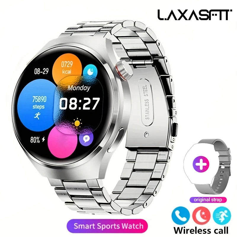 Smartwatch Masculino G.L Wear 2025 — HD, Bluetooth e Monitor de Saúde