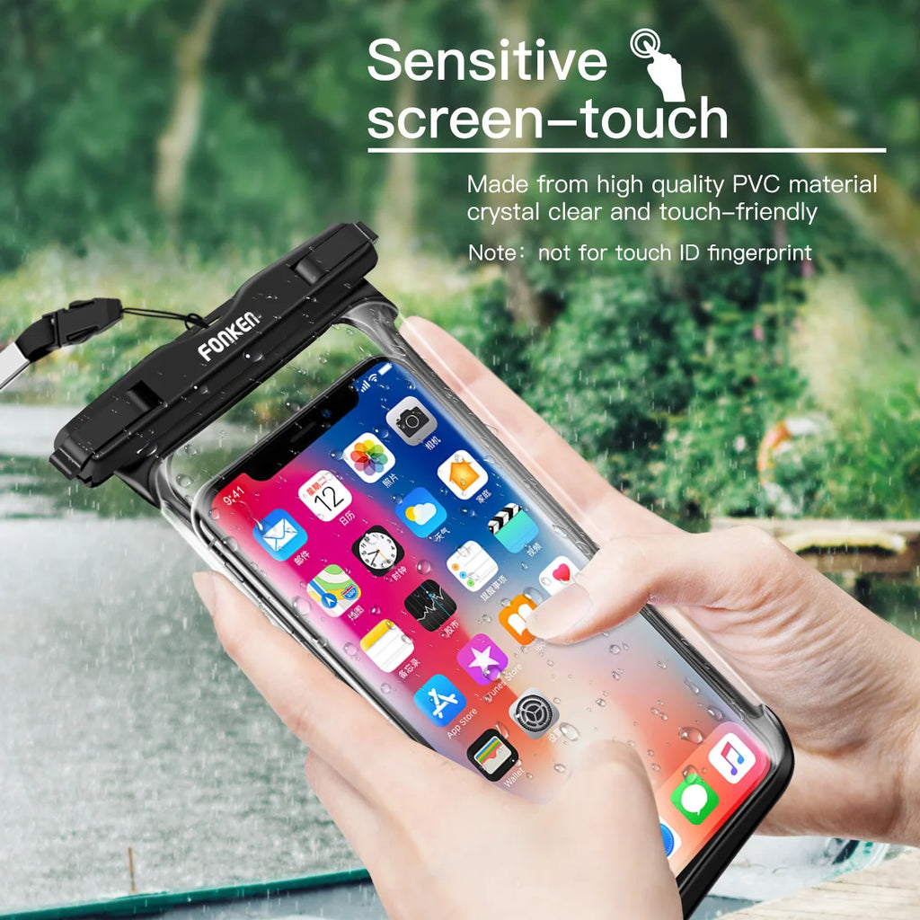 Saco Impermeável Universal para Telemóvel — iPhone, Samsung, Xiaomi, Huawei