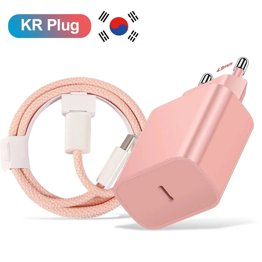 Carregador Rápido 20W USB-C — iPhone, Samsung e Xiaomi