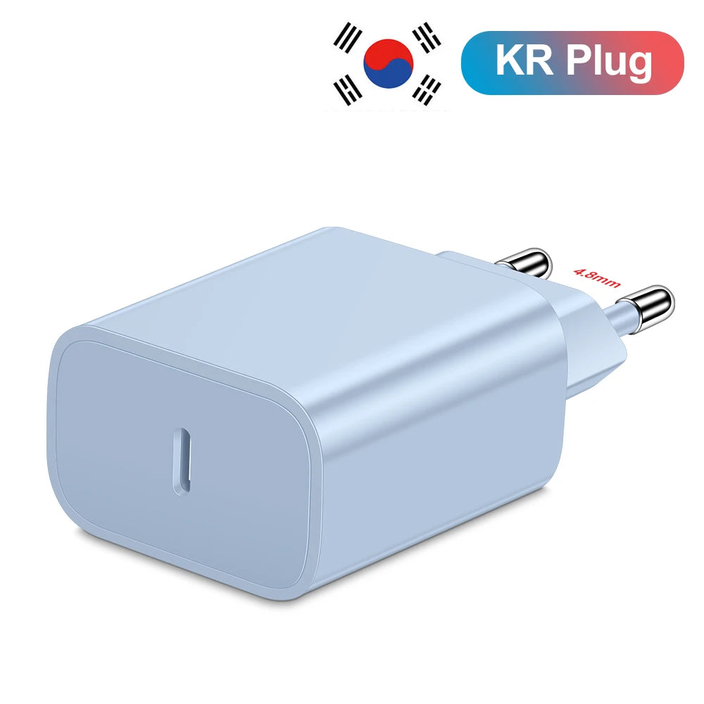 Carregador Rápido 20W USB-C — iPhone, Samsung e Xiaomi