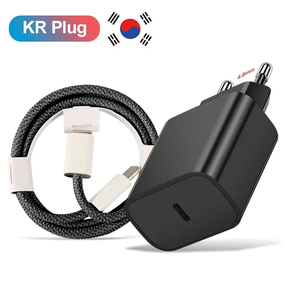 Carregador Rápido 20W USB-C — iPhone, Samsung e Xiaomi
