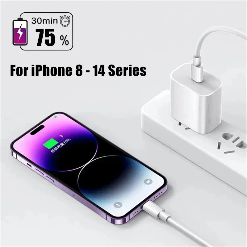 Carregador Rápido 35W PD — iPhone e iPad com Cabo USB-C