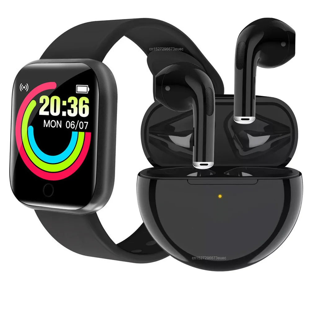 Smartwatch D20 Y68 Pro6 — Fitness, Podómetro e Monitor de Atividade