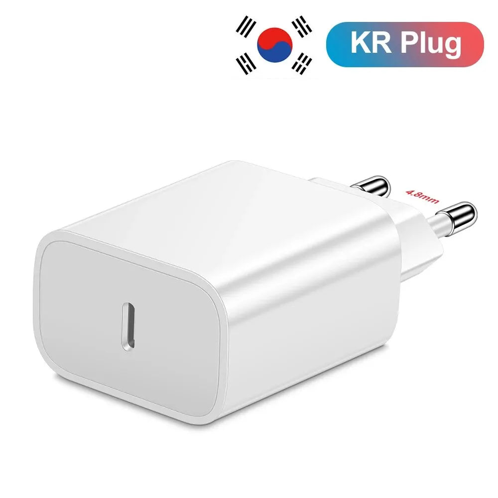 Carregador Rápido 20W USB-C — iPhone, Samsung e Xiaomi