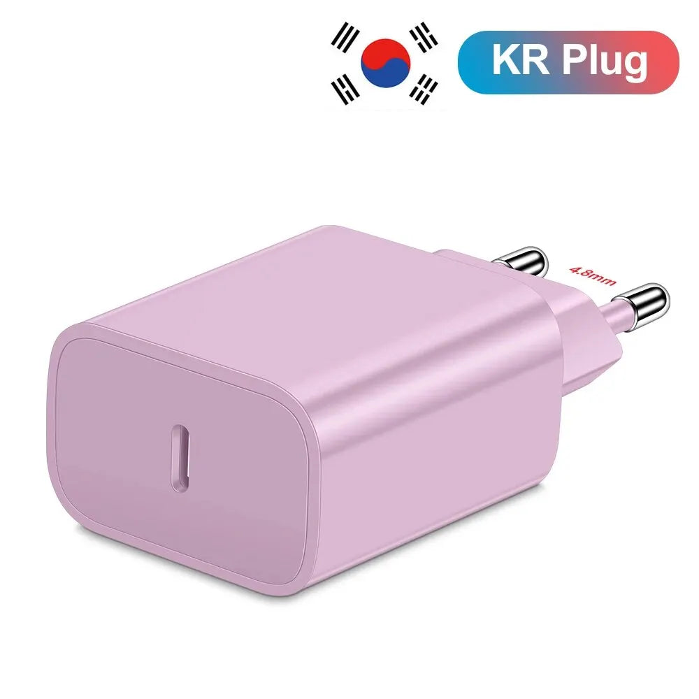 Carregador Rápido 20W USB-C — iPhone, Samsung e Xiaomi