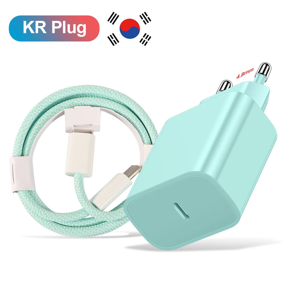 Carregador Rápido 20W USB-C — iPhone, Samsung e Xiaomi