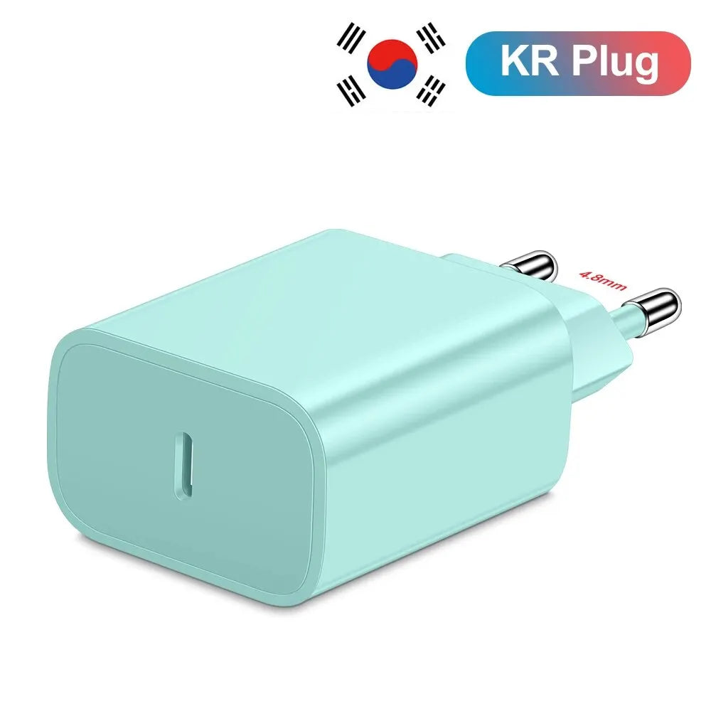 Carregador Rápido 20W USB-C — iPhone, Samsung e Xiaomi