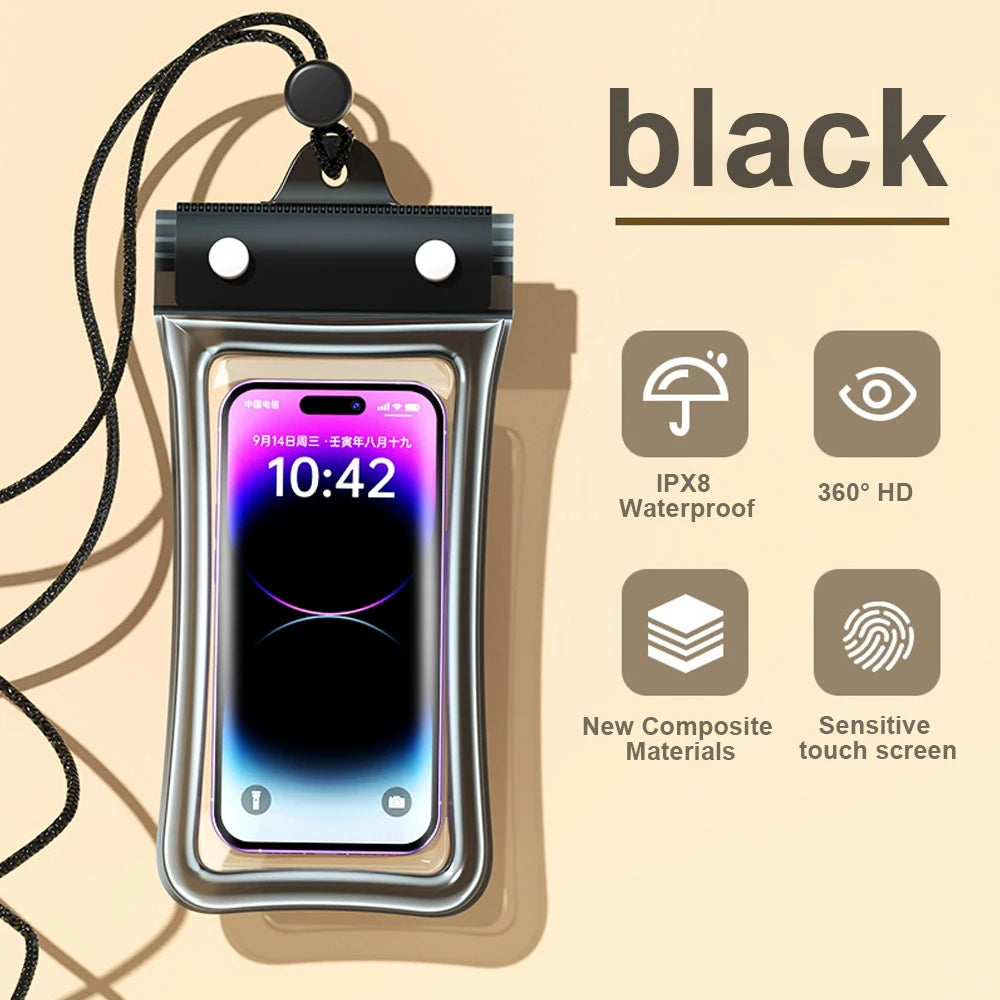 Saco Impermeável Universal para Telemóvel — iPhone, Samsung, Xiaomi, Huawei