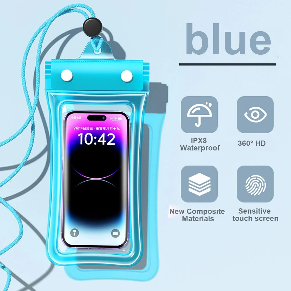 Saco Impermeável Universal para Telemóvel — iPhone, Samsung, Xiaomi, Huawei