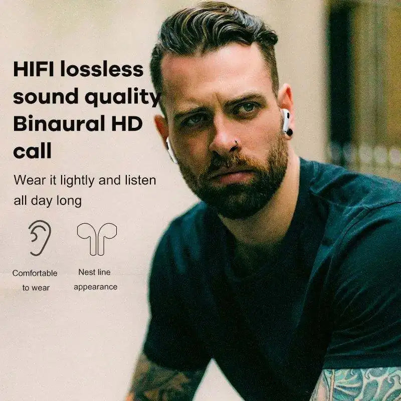 Earbuds TWS 9D HiFi — Sem Fios para iPhone e Android