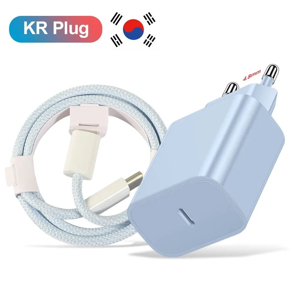 Carregador Rápido 20W USB-C — iPhone, Samsung e Xiaomi